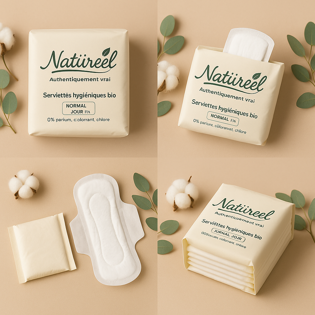 Serviettes hygiéniques bio Natiireel