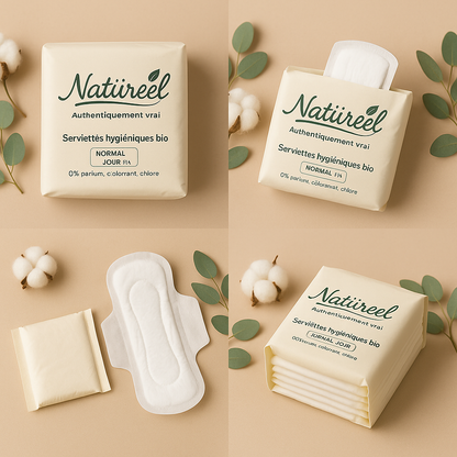 Serviettes hygiéniques bio Natiireel