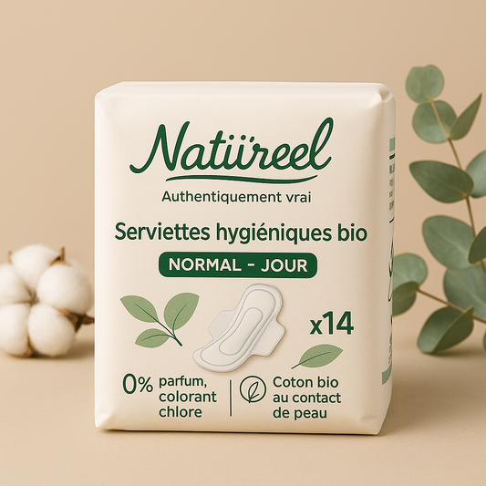 Serviettes hygiéniques bio Natiireel