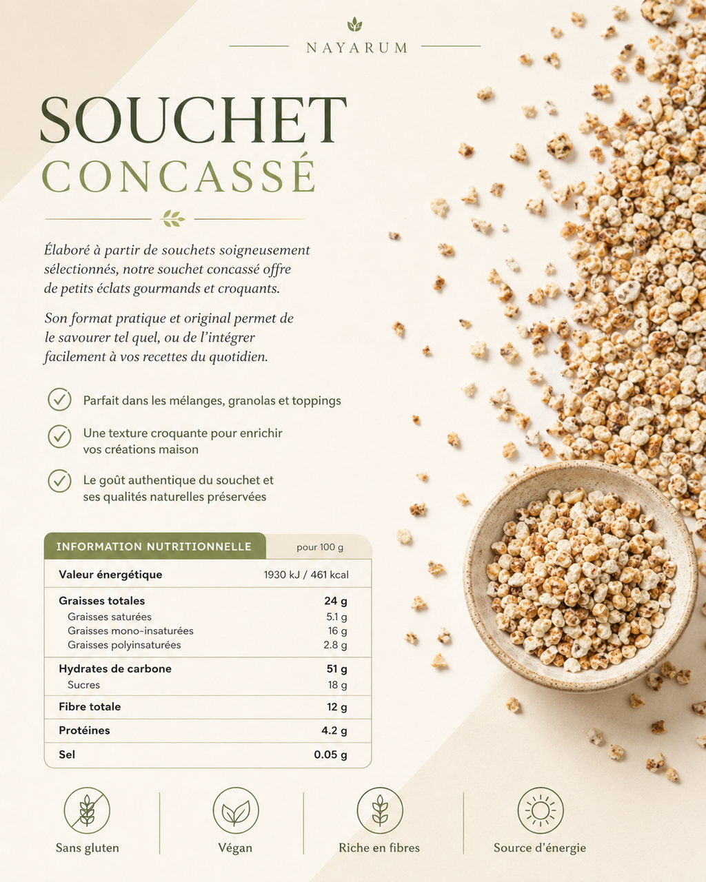 souchet concassé bio 250g