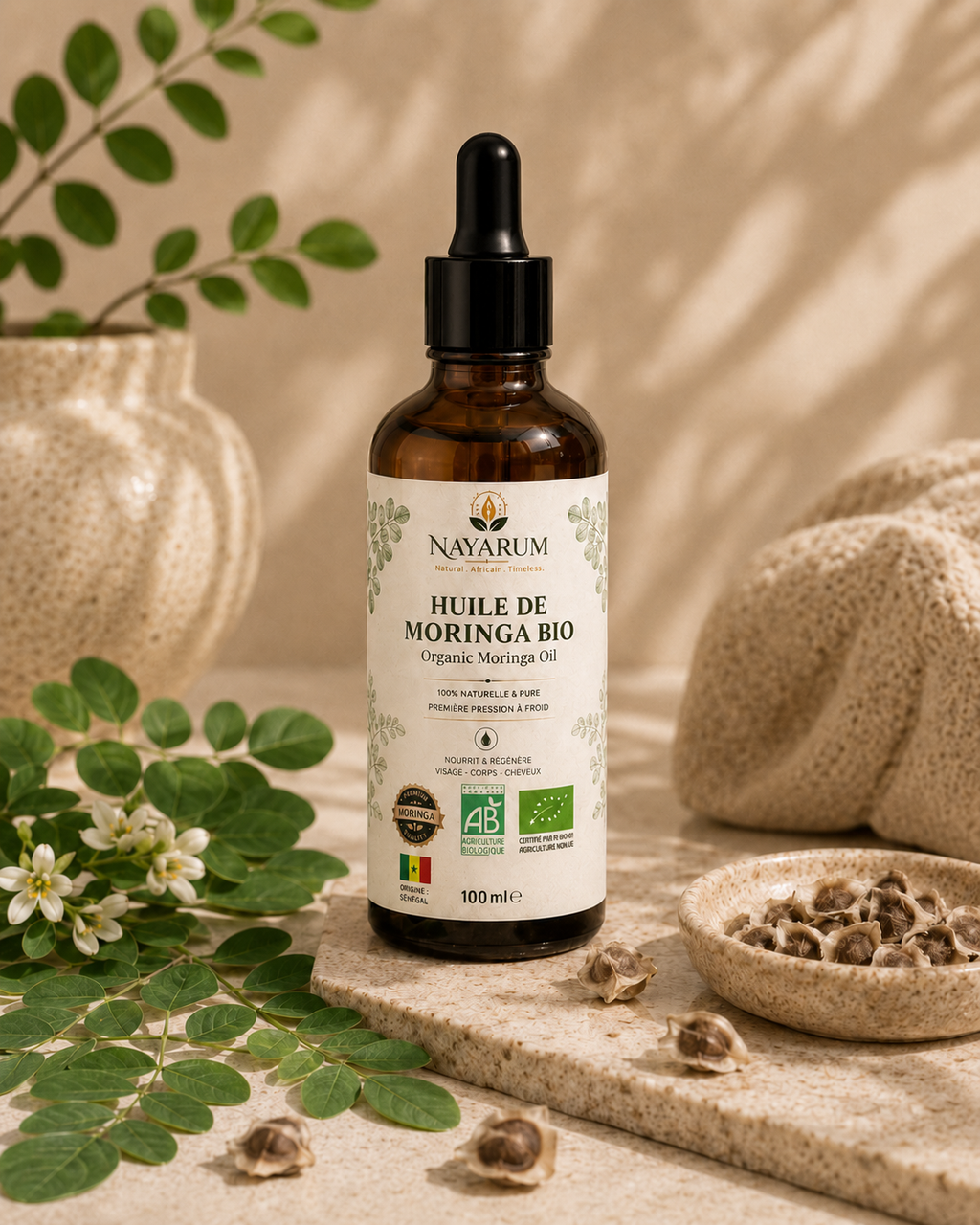 organic moringa oil 100ml