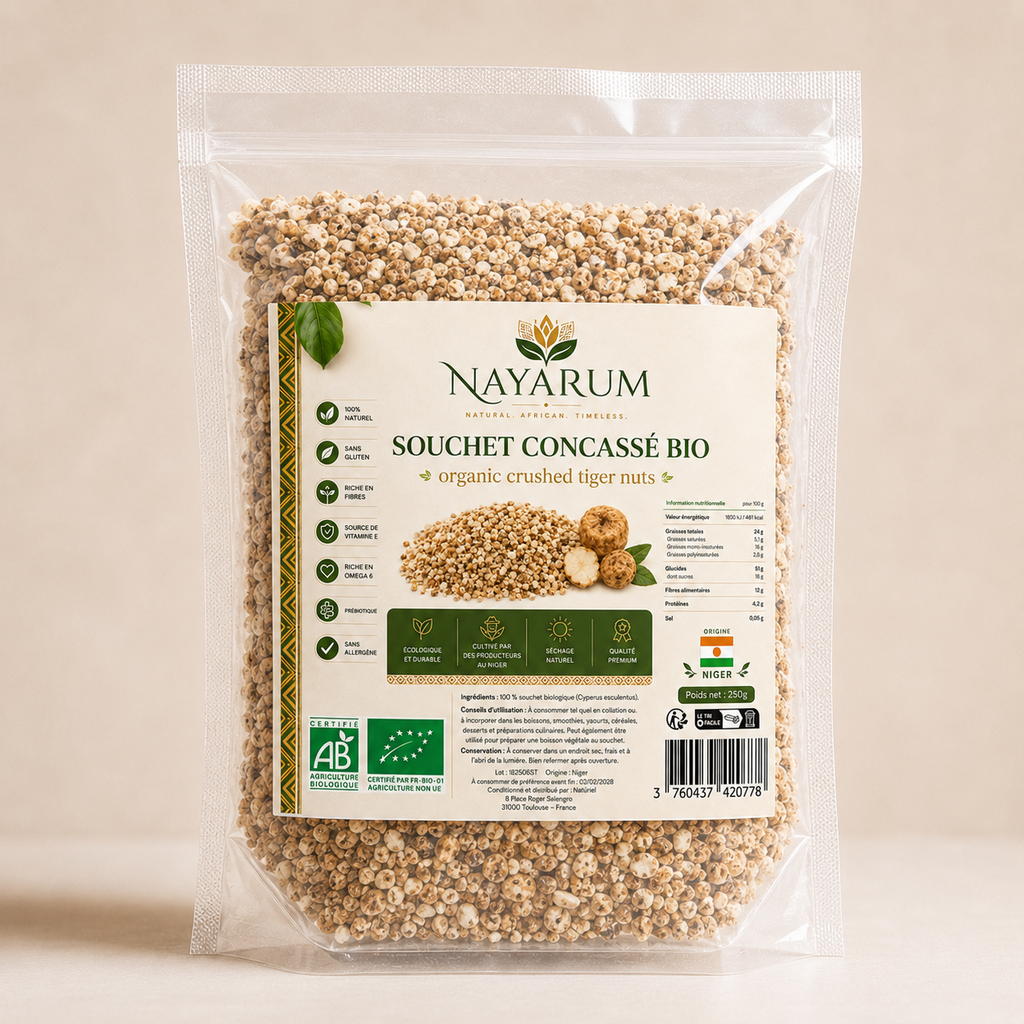 Organic crushed tiger nut
